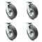 Service Caster 8 Inch Gray Pneumatic Wheel Swivel Caster Set SCC-100S280-PNB-GRY-4 - alternate 5